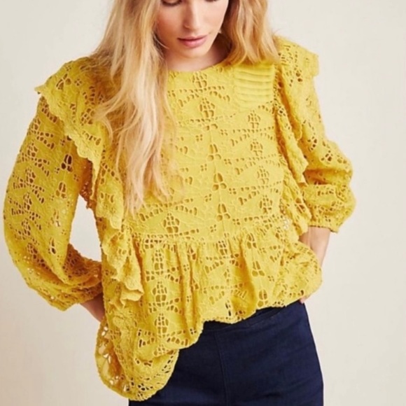 Anthropologie Tops - Anthropologie Lace Blouse